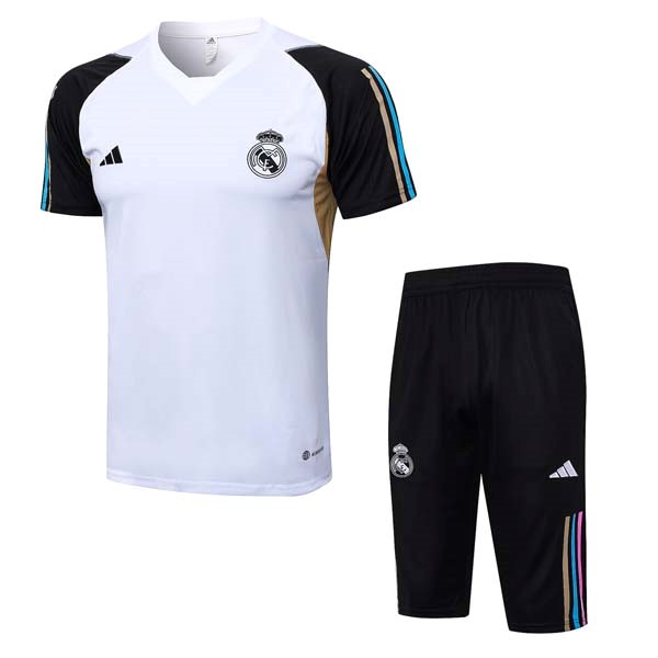 Maillot Entrainement Real Madrid Ensemble Complet 2023-24 Blanc